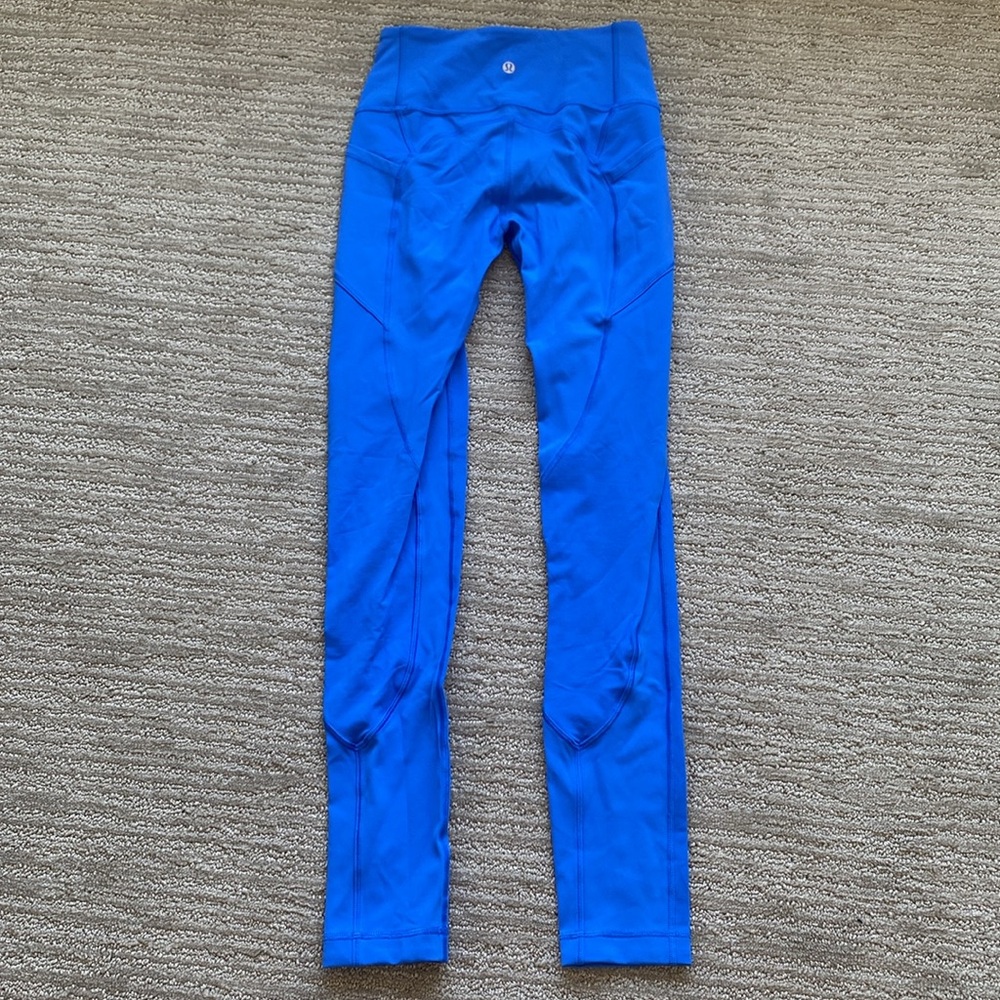 Lululemon Wild Bluebell Leggings 28” Size 4 - Picture 2 of 11